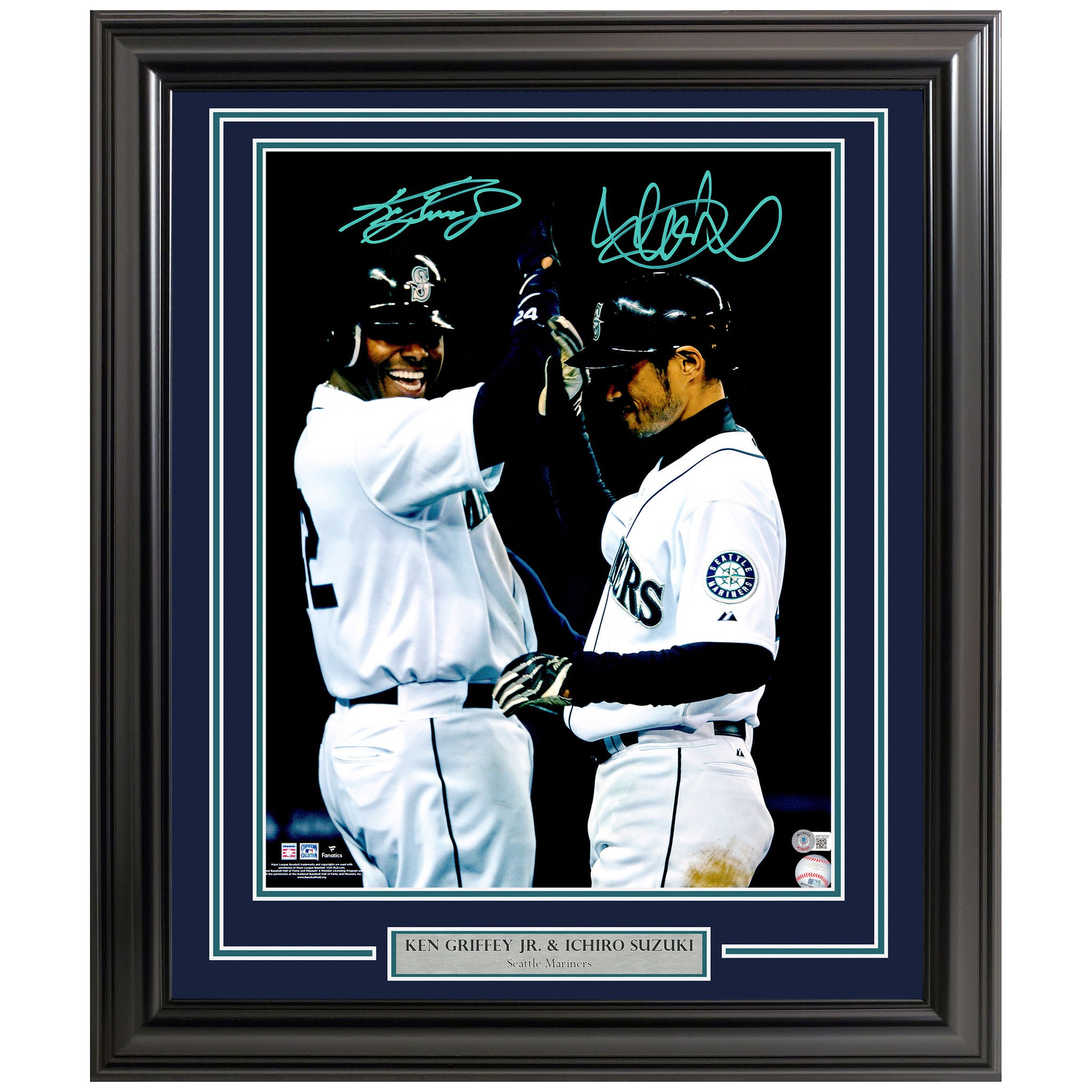 Ken Griffey Jr. & Ichiro Suzuki Autographed Framed 16