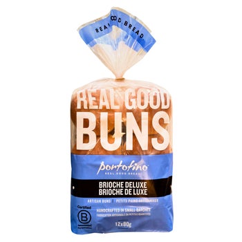 Portofino Brioche Burger Deluxe Sliced Buns, 12 x 80 g | Costco