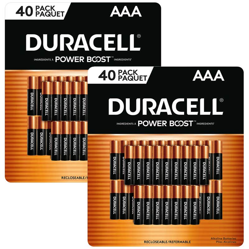 Duracell AA or AAA batteries