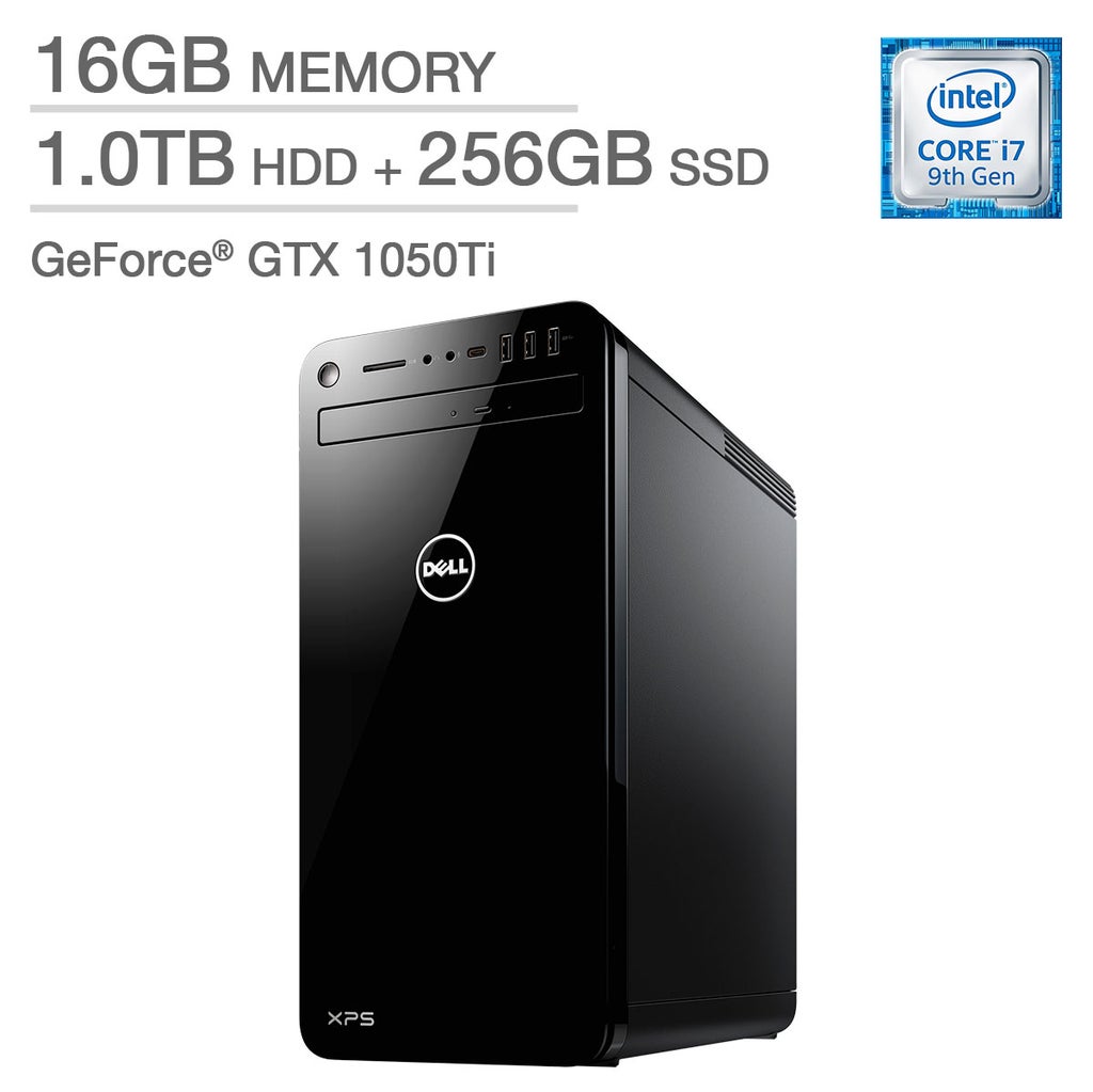 Dell XPS 8930 Tower - 9th Gen Intel Core i7 - GeForce GTX 1050 Ti