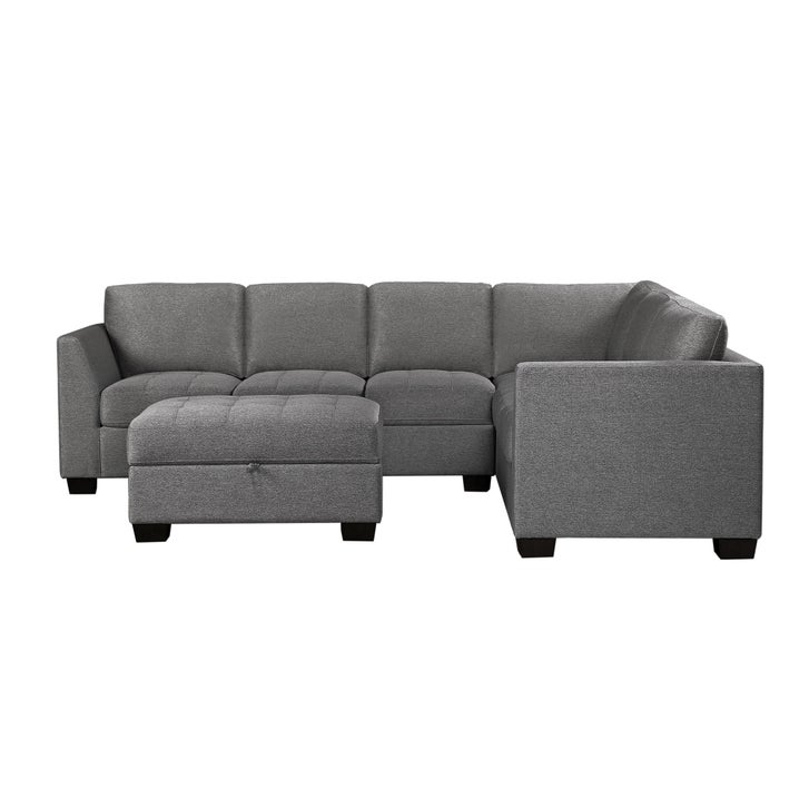 Thomasville Yvette Fabric Sectional with Storage Ottoman | Costco