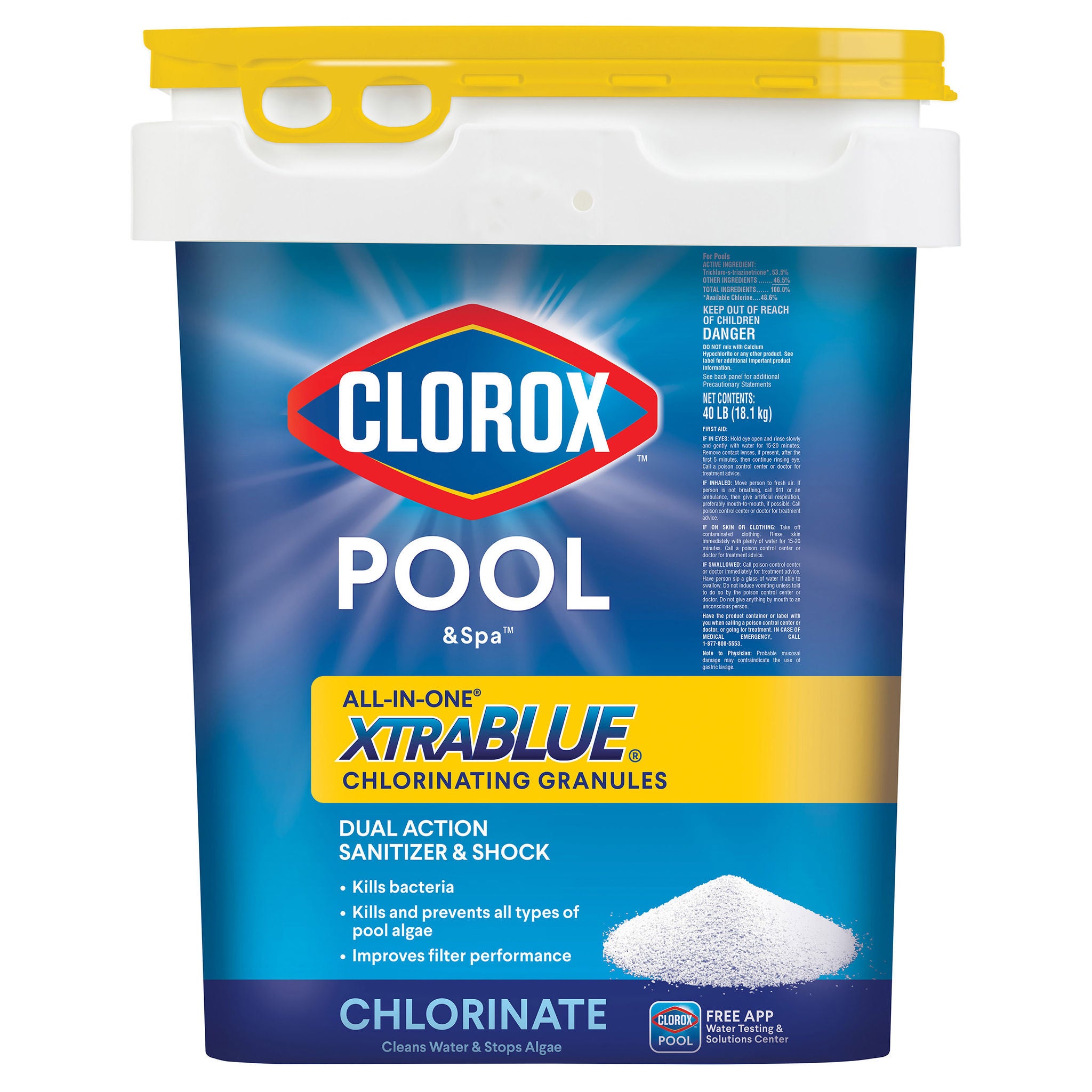 TOKO　HF　BLUE　167g　High Fluoro　大容量バルク品 Clorox Pool & Spa All-in-One XtraBlue Chlorinating Granules, 40