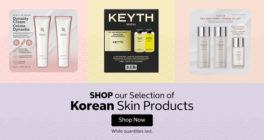 Shop our Selection of Korean Skin Products. Shop Now. While quantities last.