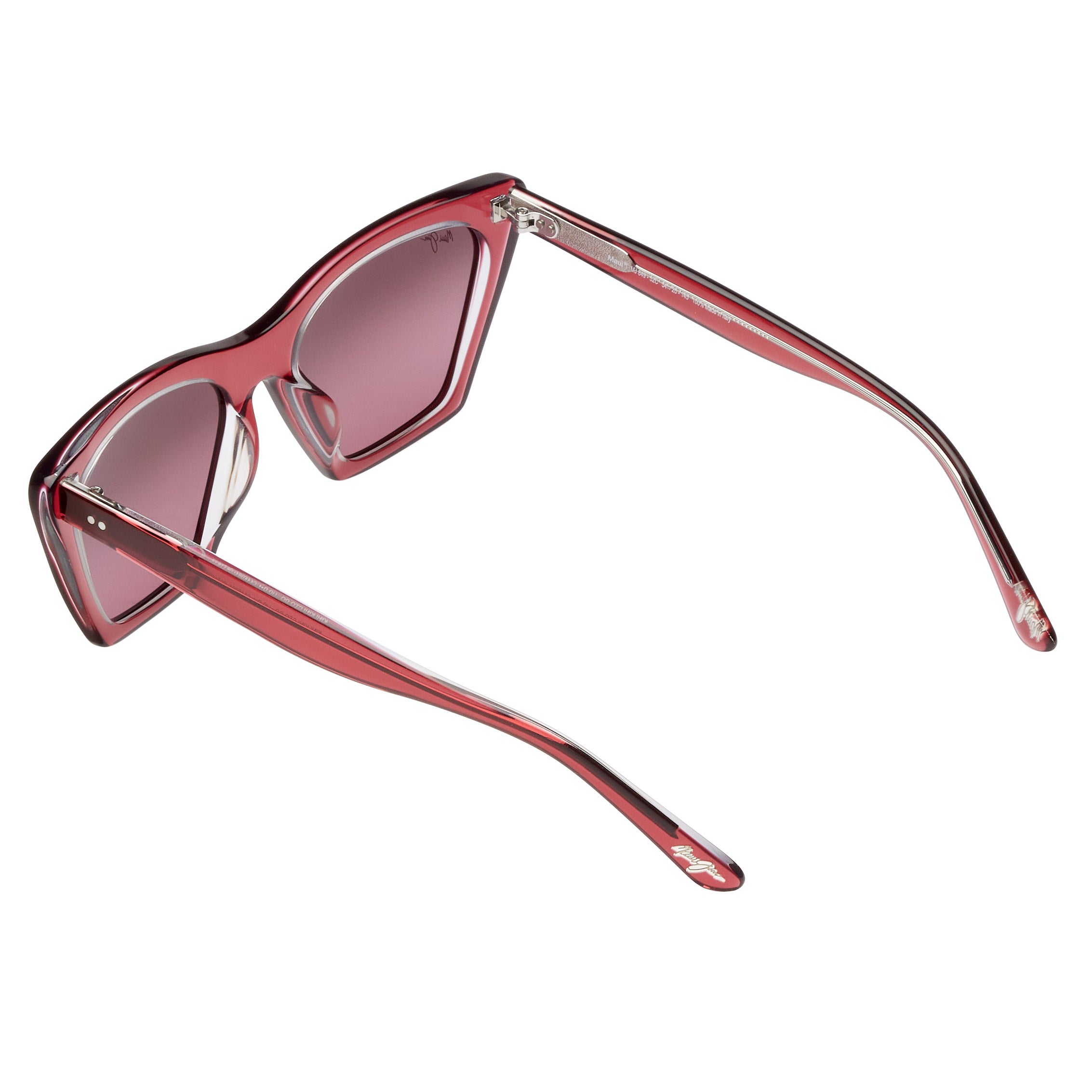 Maui Jim Kini Kini RS849-52C Raspberry with Crystal Maui Rose