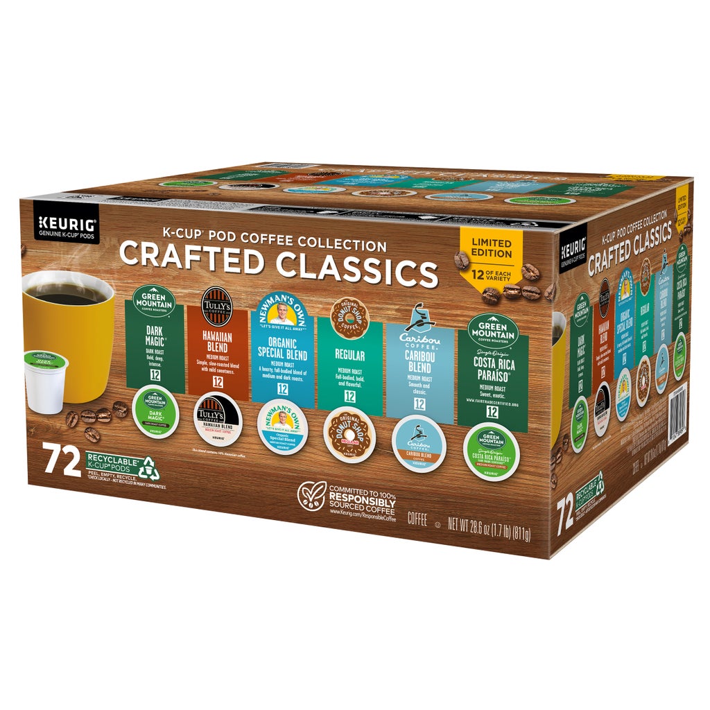 Crafted Classics Coffee K-Cup Pod Variety Pack, 72-count | Costco