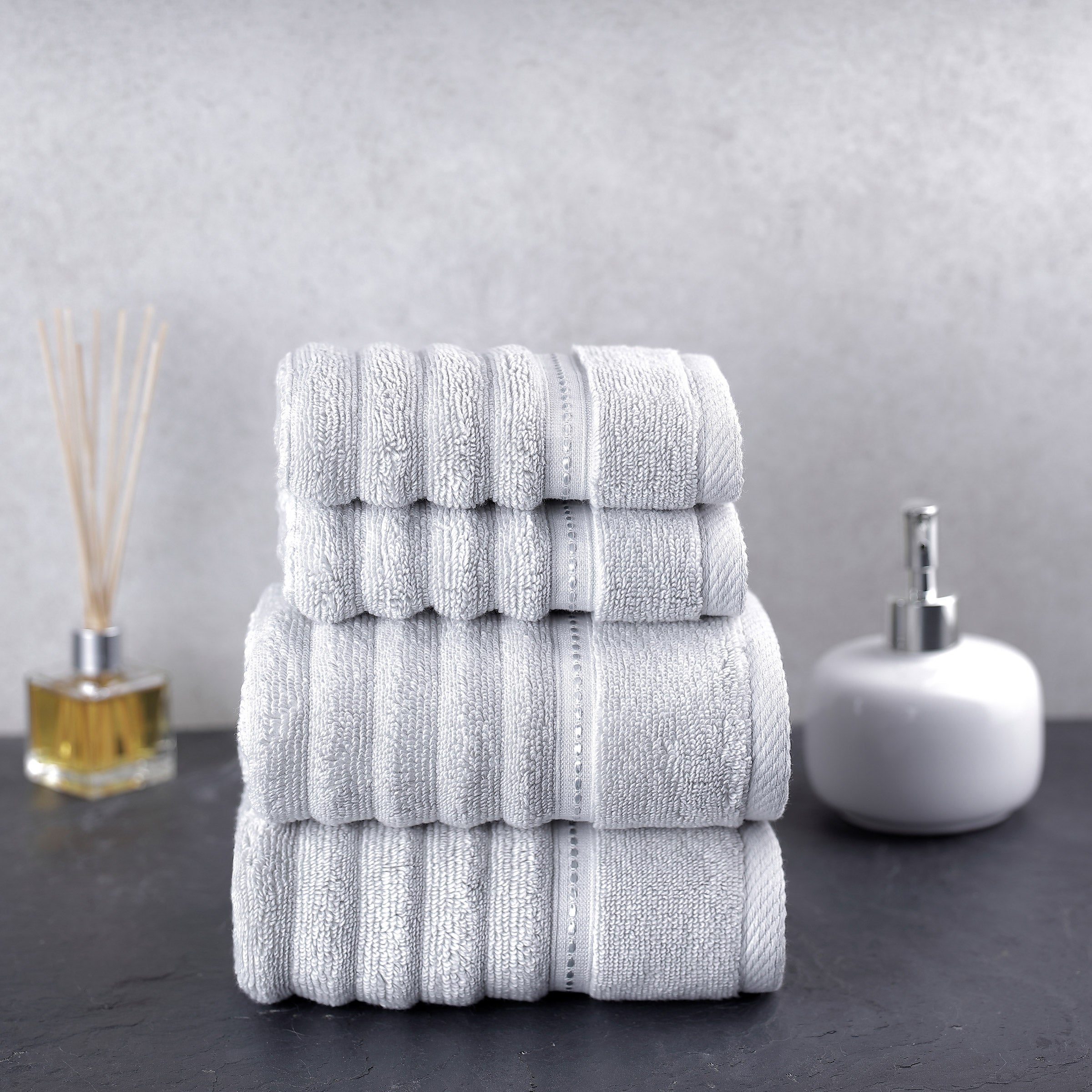 Charisma Bumpy Rib 4-piece Towel Set | Costco