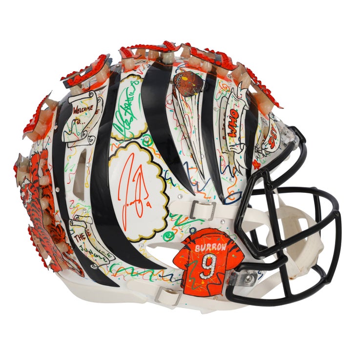 cincinnati bengals new football helmets 2022 ON FIELD Alternate Riddell NFL Authentic SpeedFlex Full Size Helmet Decals and camouflage patterns match the official 2024 Salute to Service design elements and colorway CHASE BROWN SIGNED CINCINNATI BENGALS