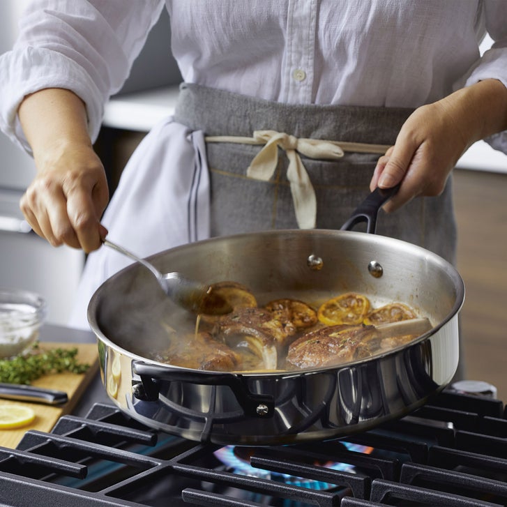 KitchenAid 11-piece 5-ply Clad Stainless Steel Cookware Set | Costco