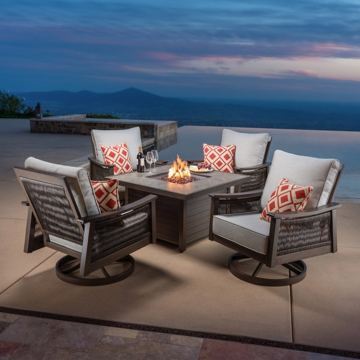 Grand Leisure Palomar 5-piece Fire Chat Set | Costco