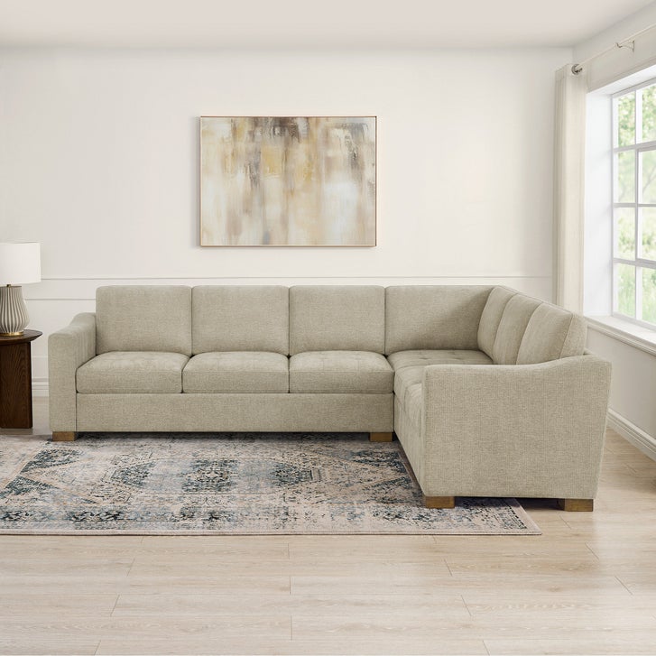 Thomasville Ellsford 2-piece Fabric Sectional, Beige | Costco