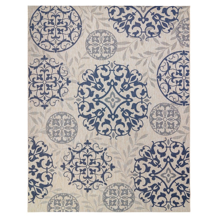 Naples Indoor/Outdoor Rug Collection, Emporia Leaves | Costco