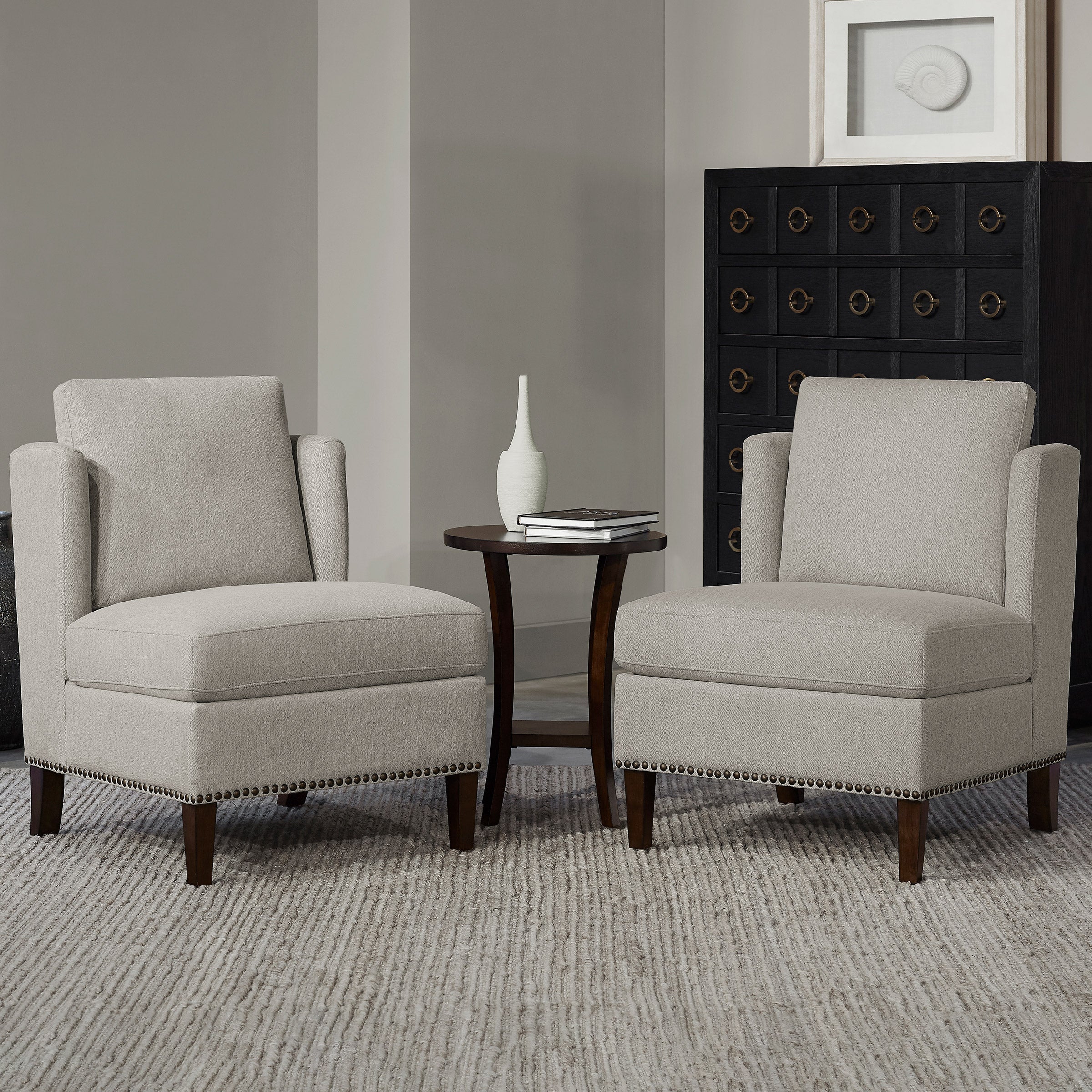 Thomasville Arlo 3-piece Fabric Chair & Accent Table Set | Costco