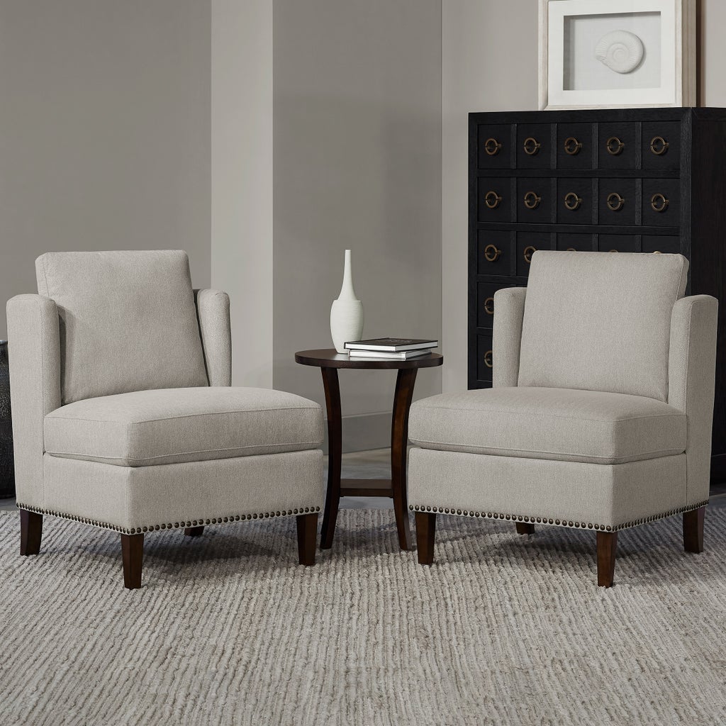 Thomasville Arlo 3-piece Fabric Chair & Accent Table Set | Costco