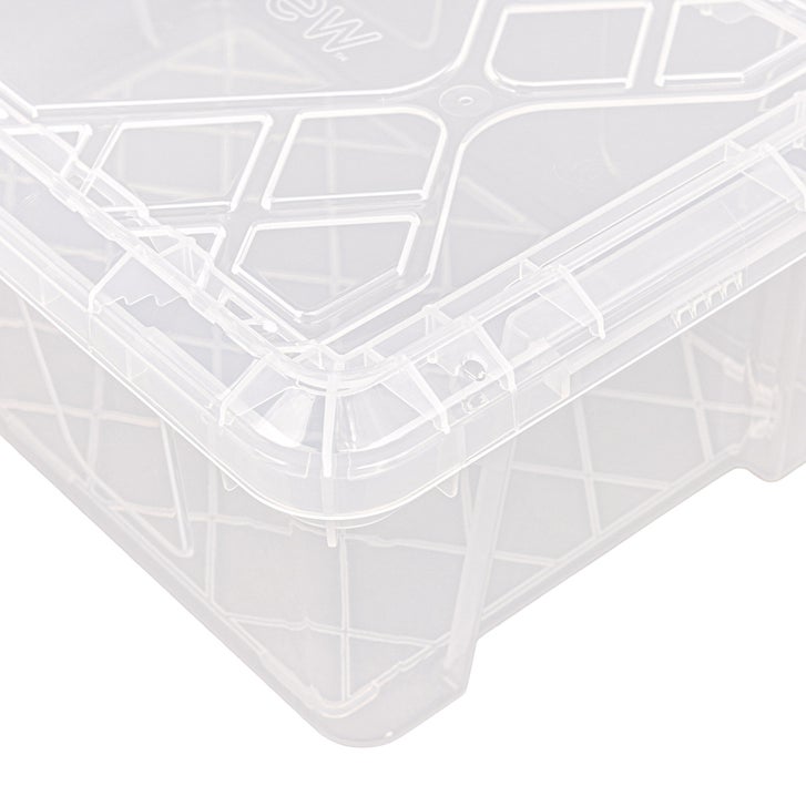 Greenmade InstaView 13 Quart Clear Plastic Stackable Storage Bins