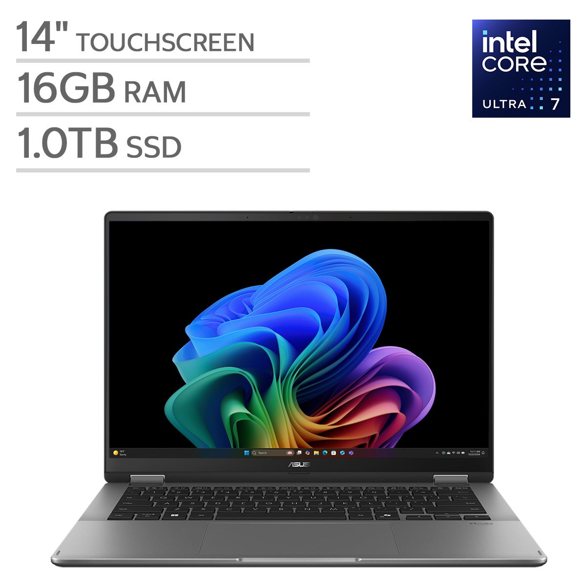 ASUS Vivobook 14" OLED Flip Laptop — Intel Core Ultra 7 Series 2