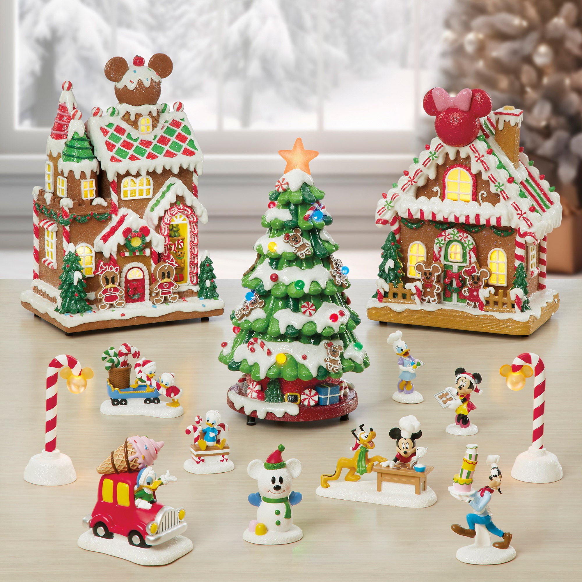 Disney Holiday Village with lights and music 13-pieces | Costco