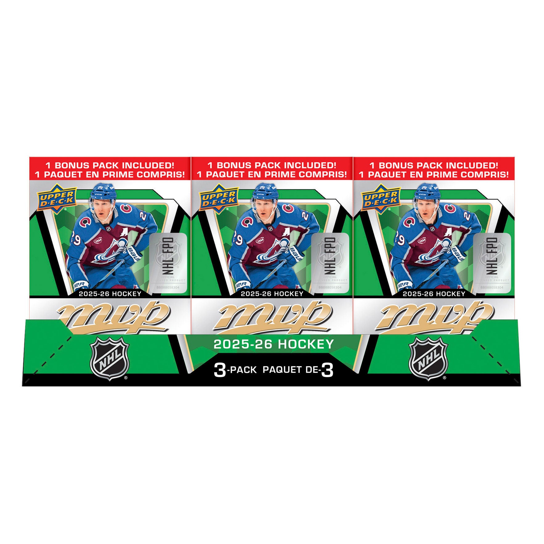 Upper Deck 2025-26 Hockey MVP Blaster Box, 3-pack | Costco