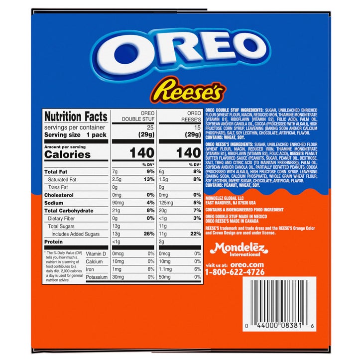 Oreo Reese's and Double Stuf Variety Pack, 40-count | Costco