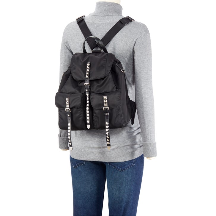 Prada Med Nylon Backpack, Black | Costco