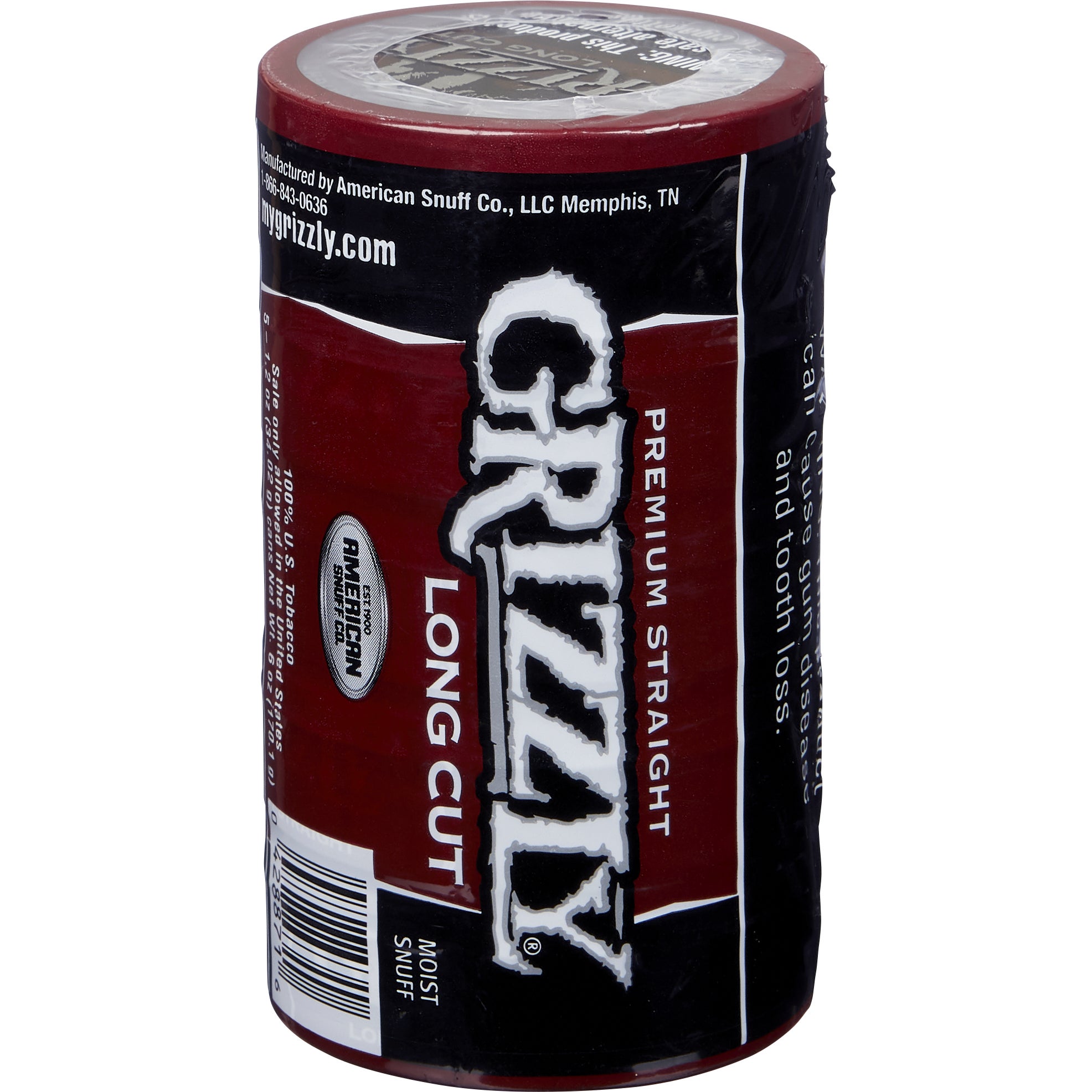GRIZZLY LONG CUT STRAIGHT 5/1.2 OZ PER CAN