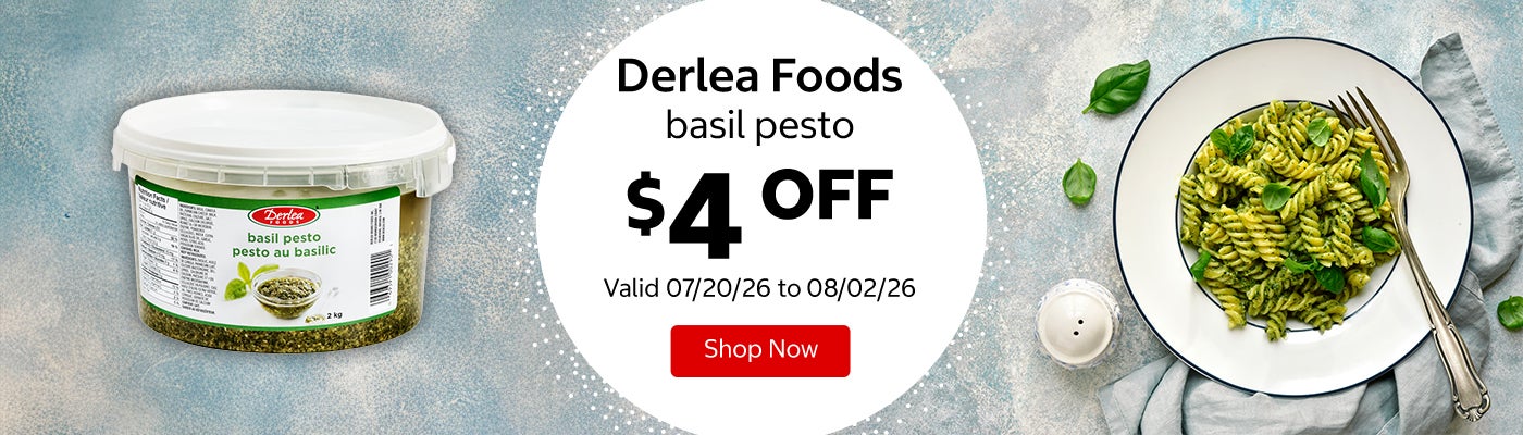 Derlea Foods basil pesto $4 OFF Valid 07/20/26 to 08/02/26 Shop Now 