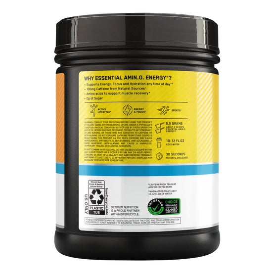 Optimum Nutrition Essential Amino Energy + Electrolytes, Sun