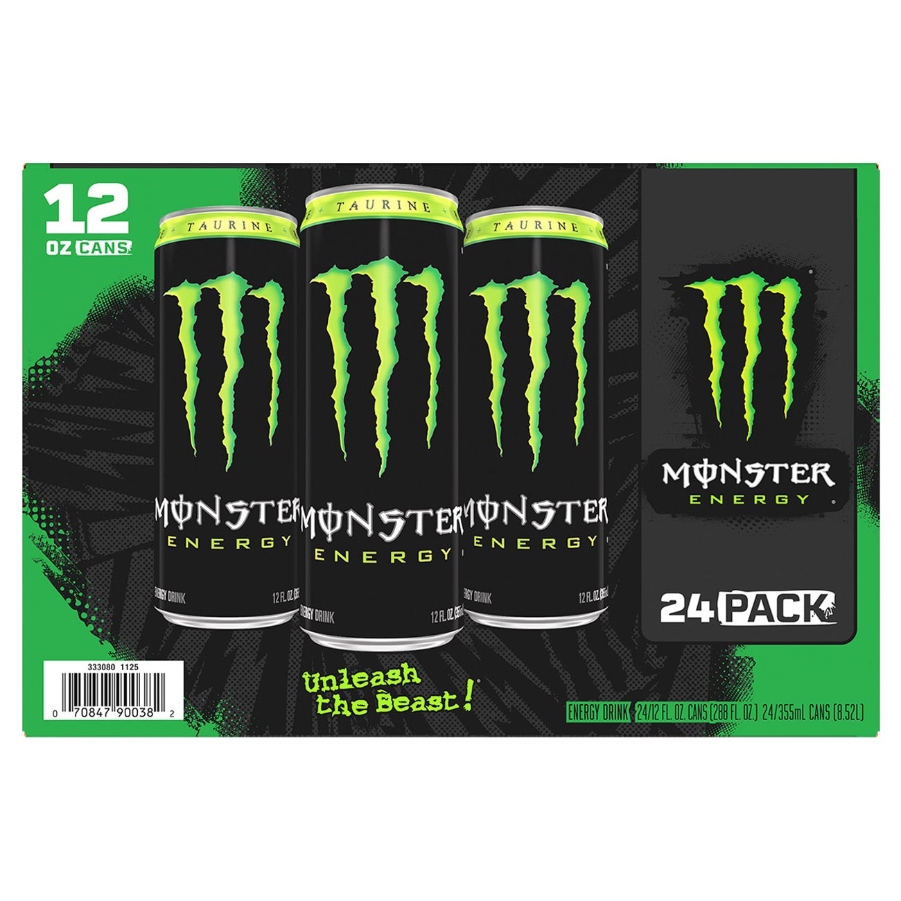 Monster Energy Drink, Original, 12 fl oz, 24-count