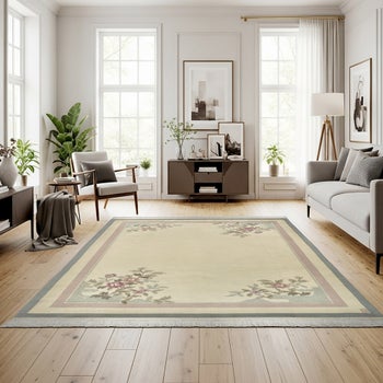 Pagoda Hand Knotted Rug Collection, Vevey Ivory | Costco