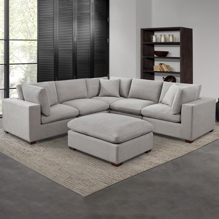 Thomasville Lowell 6-piece Fabric Modular Sectional | Costco Thomasville Lowell 6-piece Fabric Modular Sectional | Costco