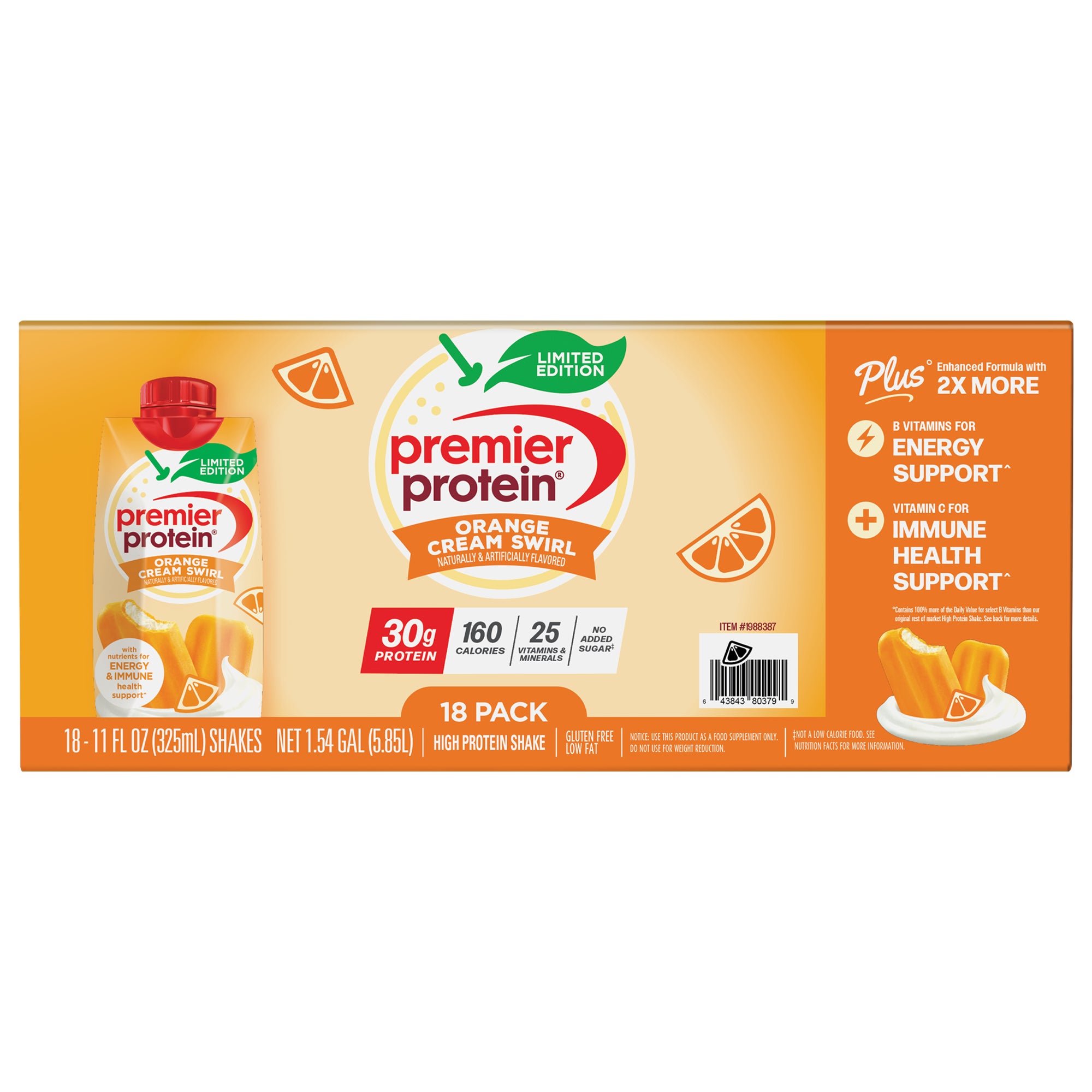 Premier Protein Shake, 30g Protein, Orange Cream Swirl, 11 fl oz