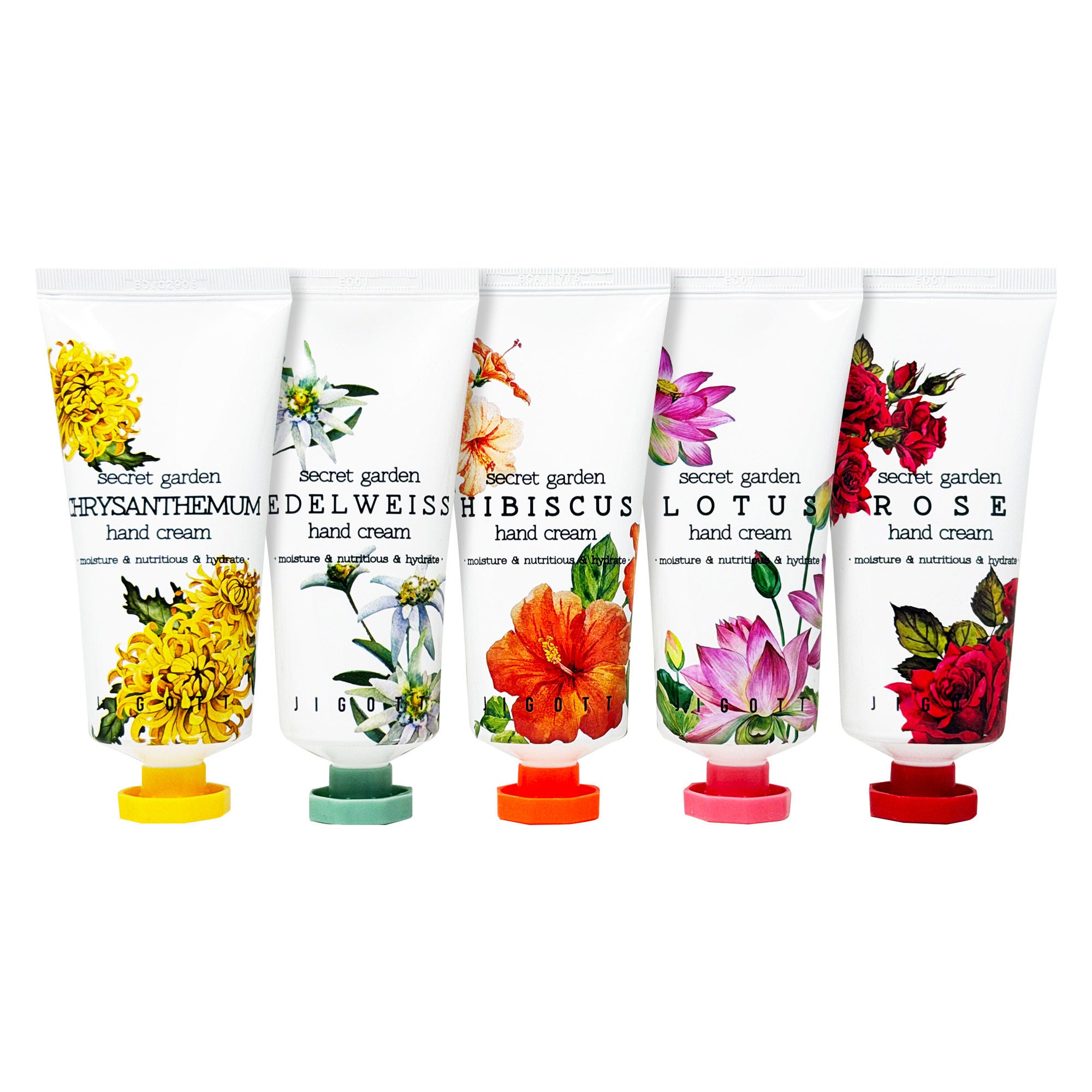 Jigott Secret Garden Hand Cream, 3.38 fl oz, 5-pack | Costco