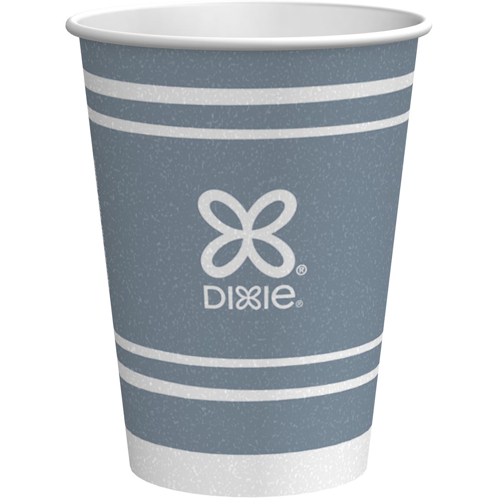 Dixie To Go Insulated Paper Hot or Cold Cup, Coffee Haze, 8 oz