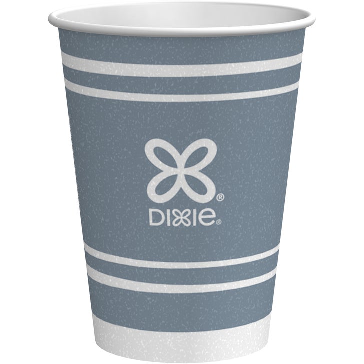 Dixie To Go Insulated Paper Hot or Cold Cup, Coffee Haze, 8 oz