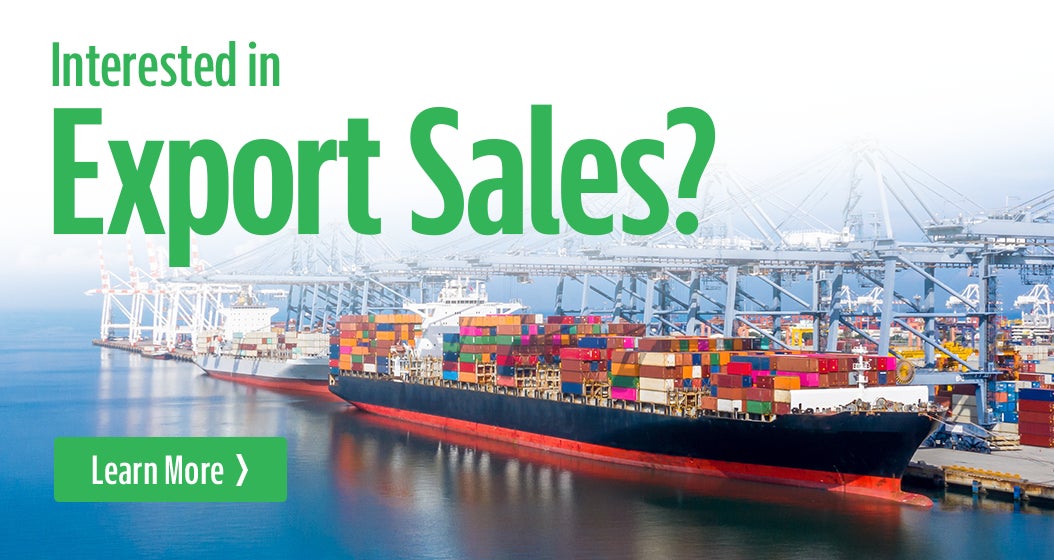 Interested in Export Sales, Learn More