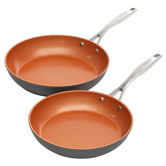 Bialetti Copper Pro 2-piece Fry Pan Set | Costco