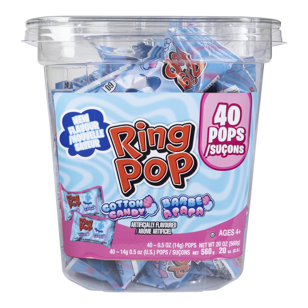 Ring Pop Cotton Candy, 40 x 14 g | Costco