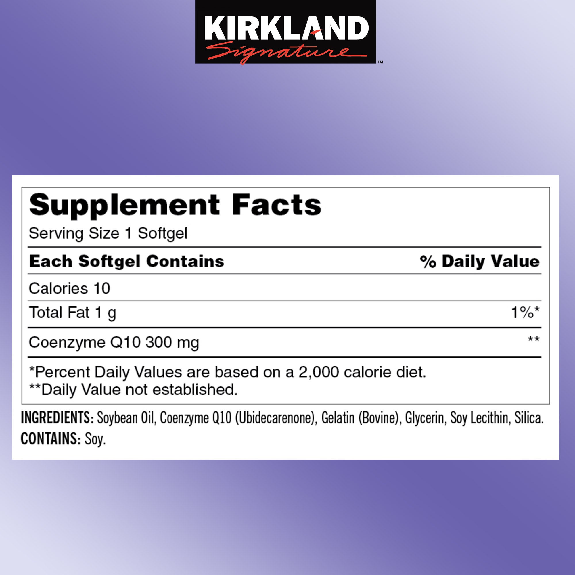 Kirkland Signature CoQ10 300 mg., 100 Softgels | Costco