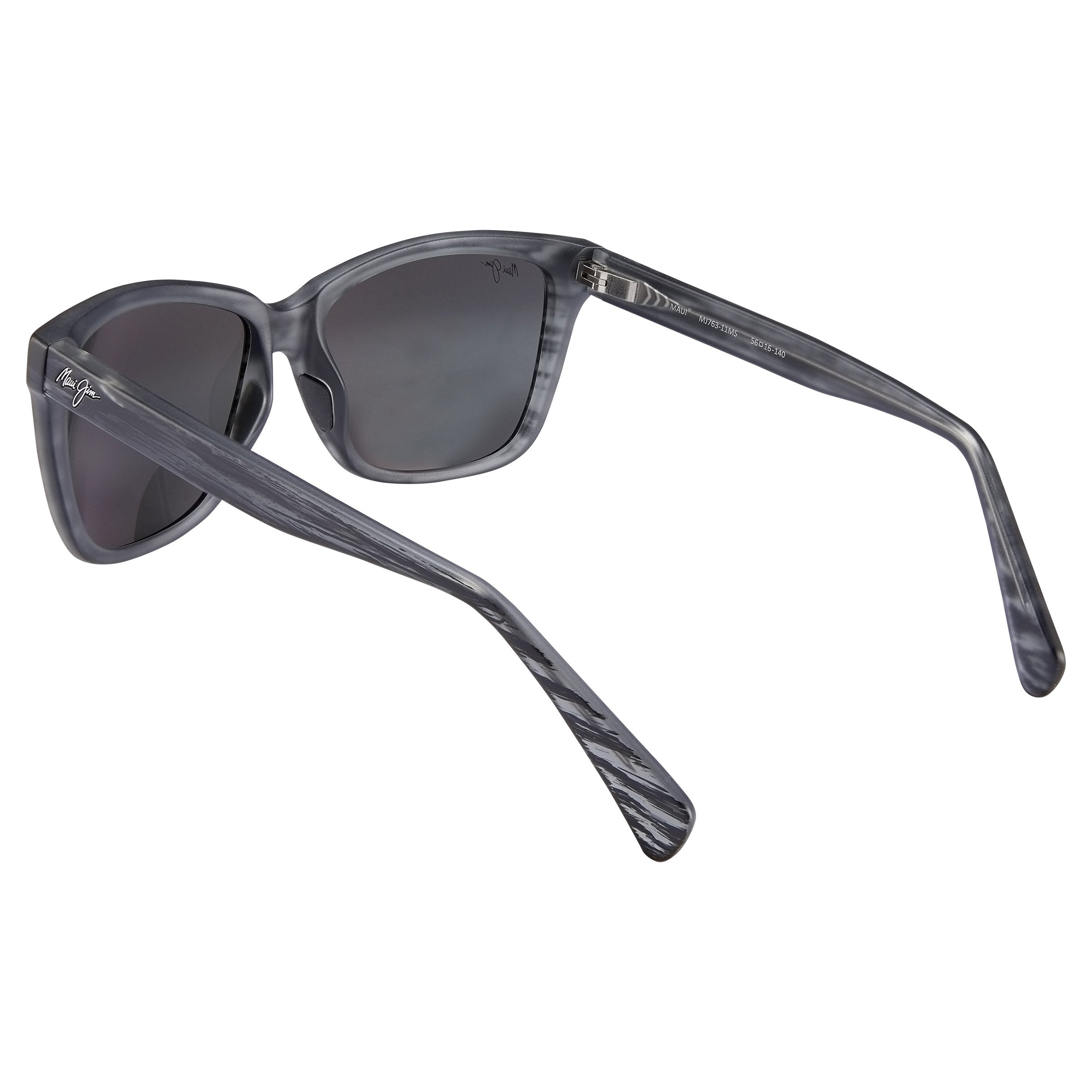 Maui Jim Jacaranda 763-11MS Matte Grey Stripe Polarized Sunglasses