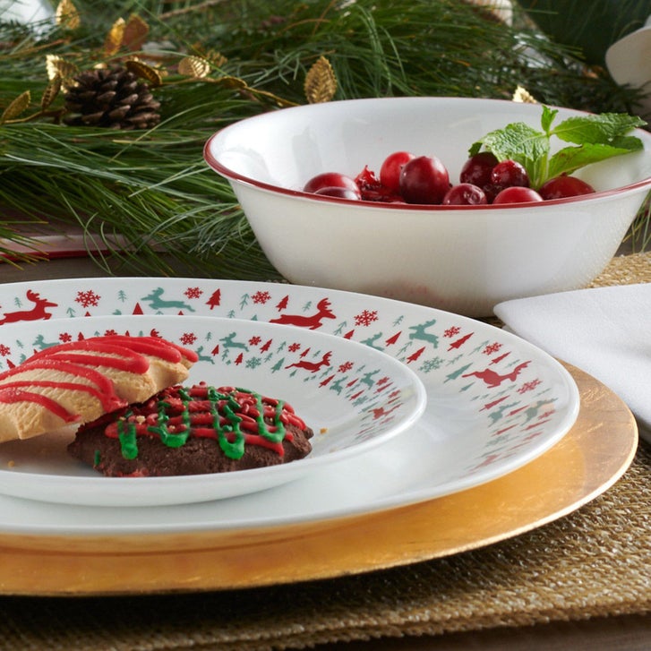 CORELLE 20ピース食器セット Corelle Be Merry 20-piece Dinnerware Set | Costco