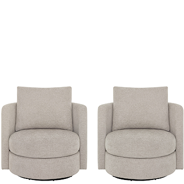 Thomasville Davos Fabric Swivel Chair