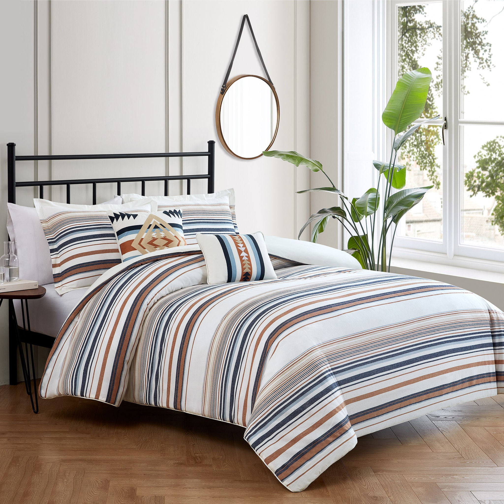 Pendleton Savanna Stripe 5-piece Comforter Set | Costco