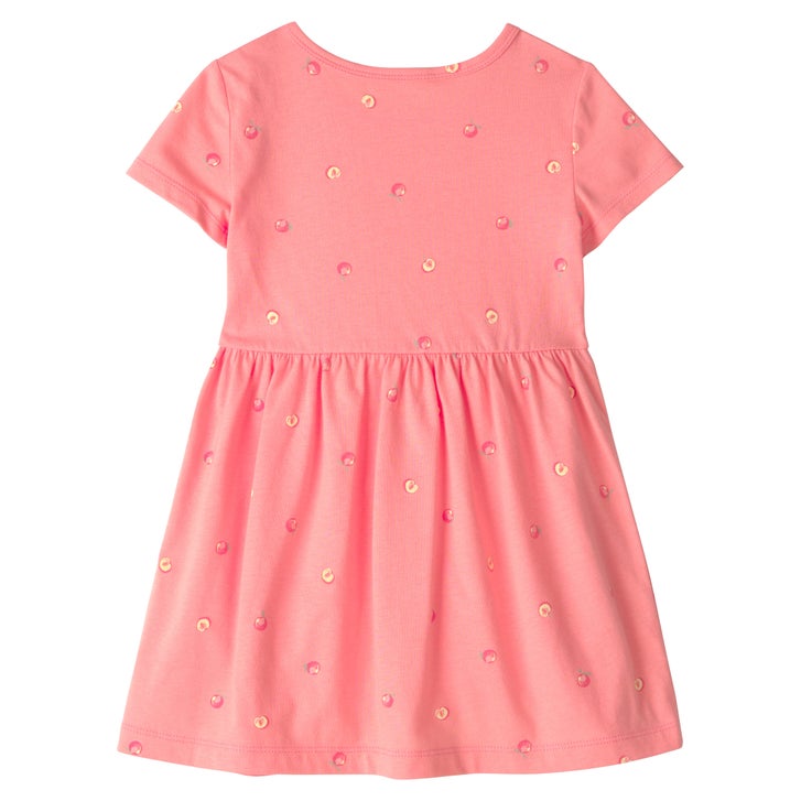 carters dresses Girls Blue Striped Dress 5 Pink Bow Button Close A piece like this brings the quiet beauty of nature into your daughters everyday moments Occasion Dresses | Carter's