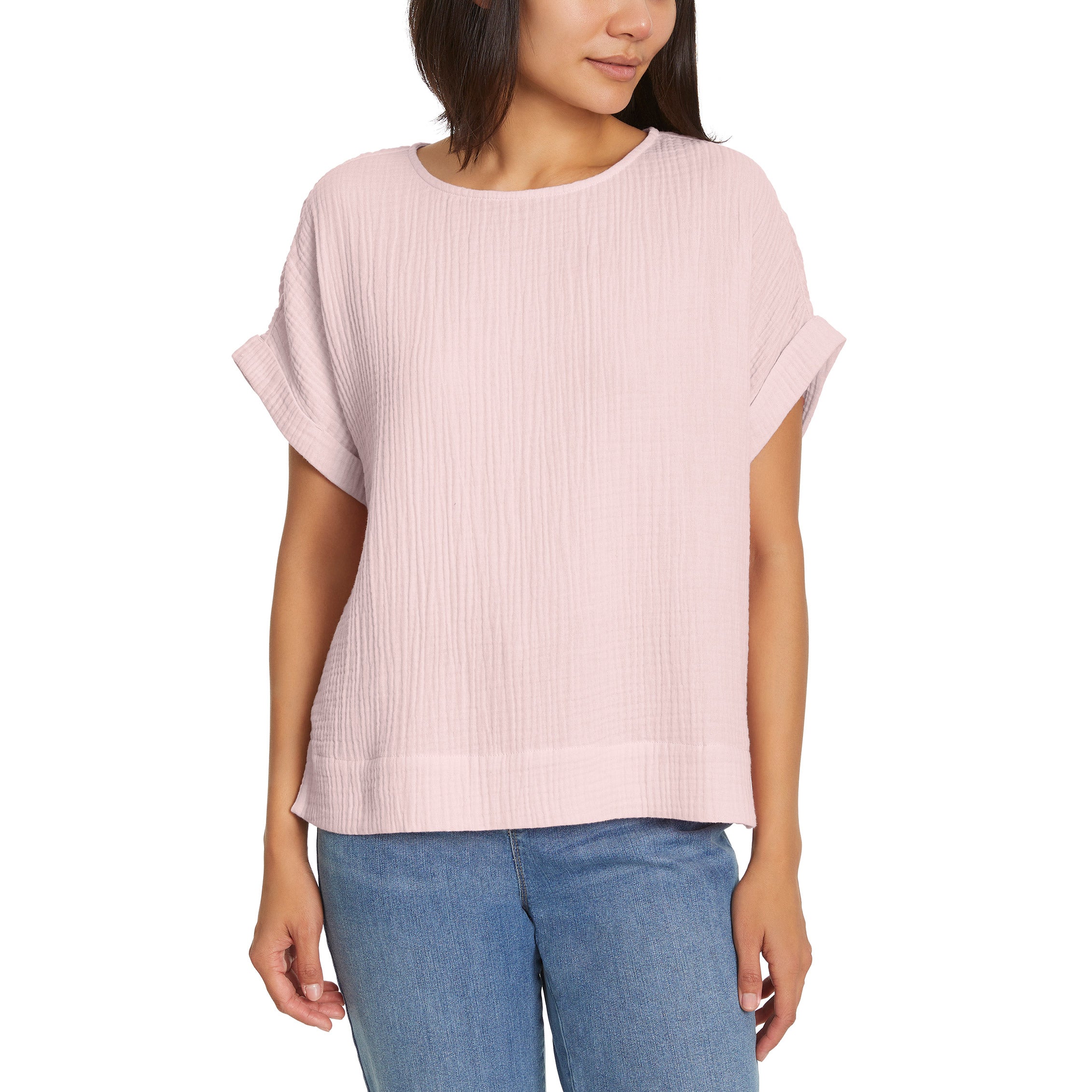 Gloria Vanderbilt Women's Cotton Gauze Pullover Top