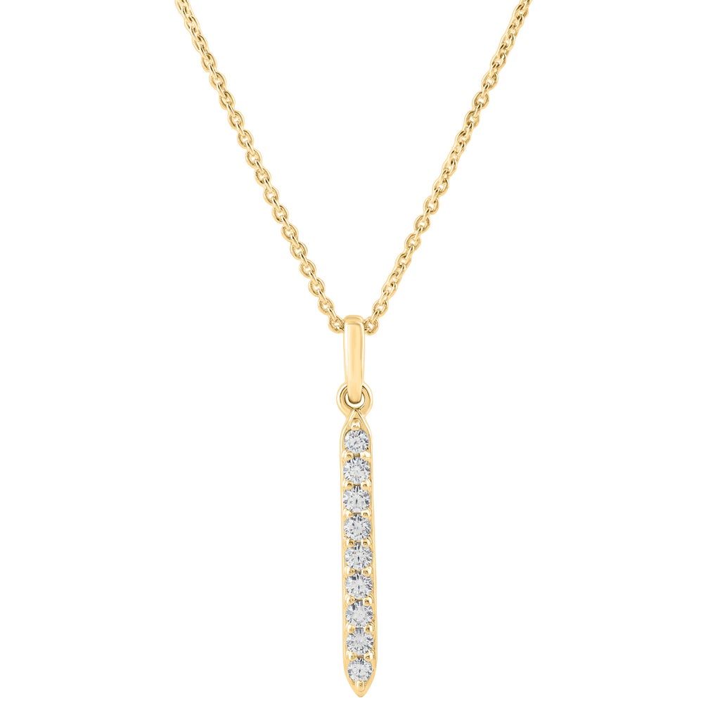 Round Brilliant Diamond Stick Pendant (0.25 ctw) | Costco