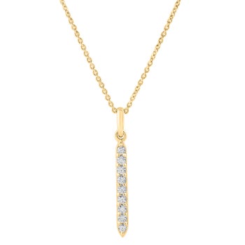 Round Sticks Types Round Brilliant Diamond Stick Pendant (0.25 ctw) | Costco