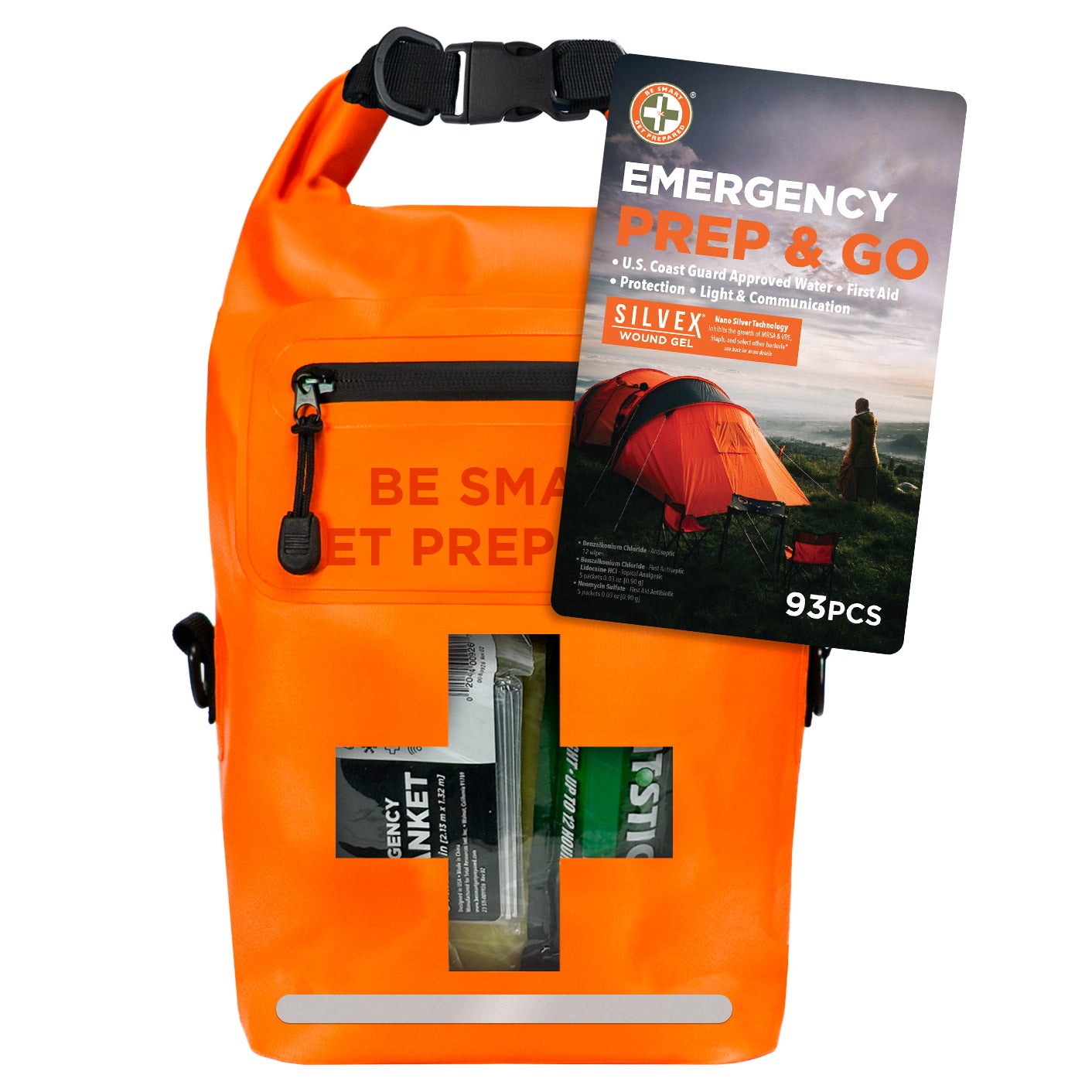 Be Smart Get Prepared Emergency Prep & Go Survival Kit, 93-pieces