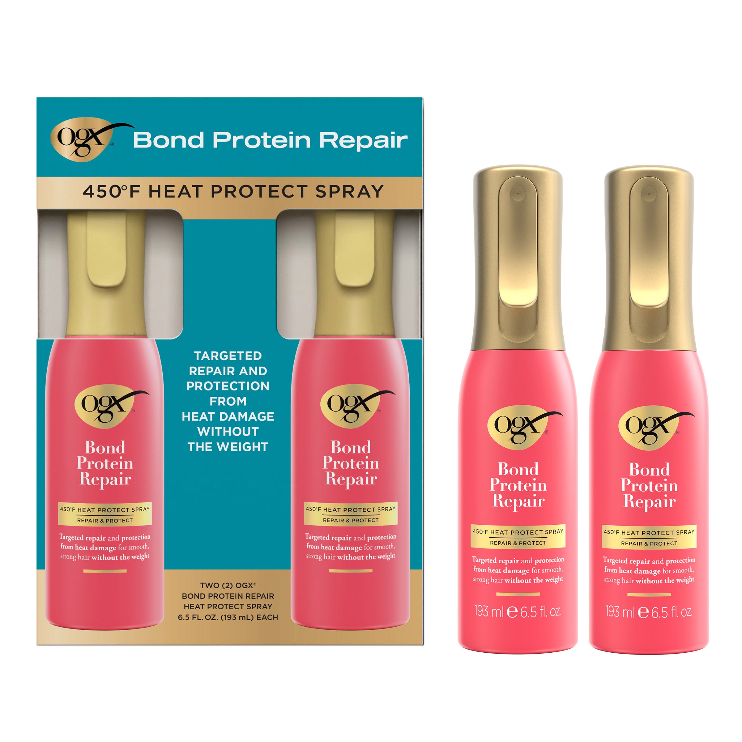 OGX Protein Bonding Multitasker Spray, 2-pack, 6.5 fl oz Each