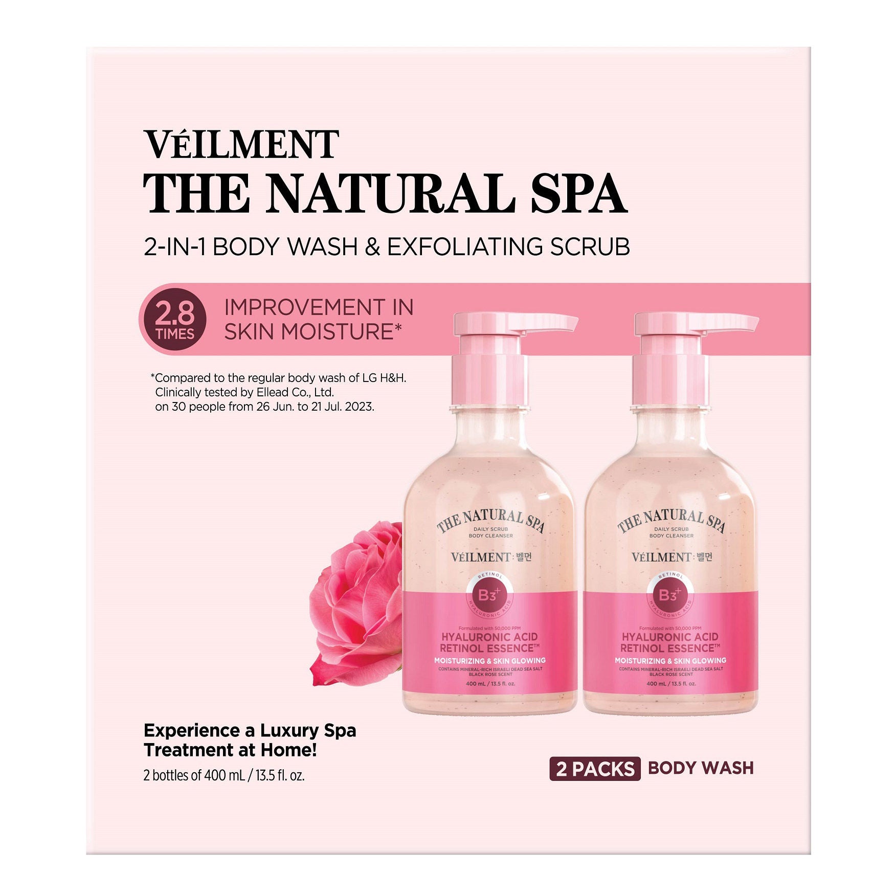 VEILMENT The Natural Spa 2-In-1 Body Wash & Exfoliating Scrub