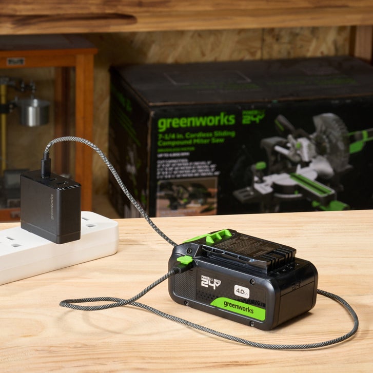 Greenworks 24V Drill & Impact Driver 2x2Ah Battery, 4Ah Battery