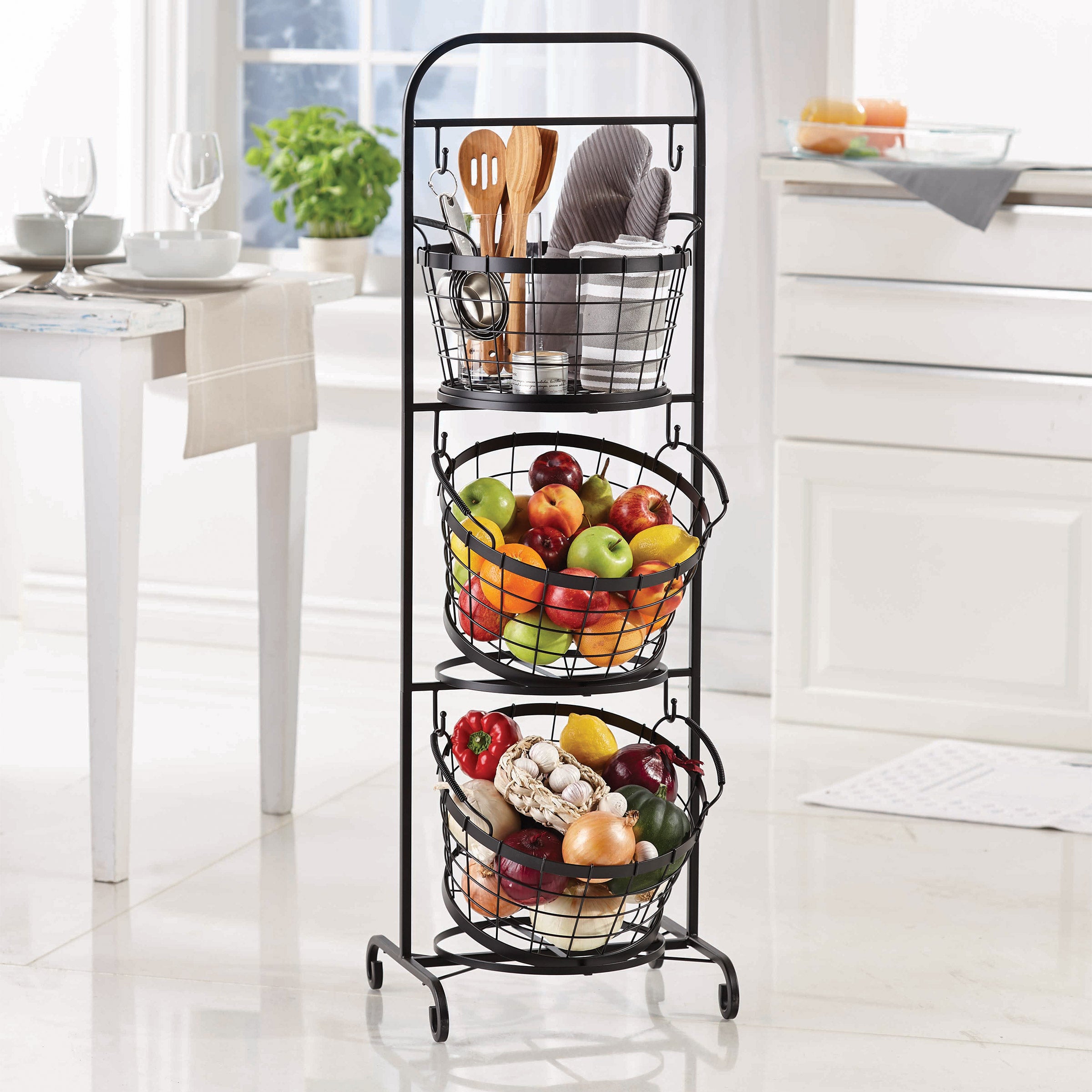 Mesa 3-tier Wrought Iron Market Baskets | Costco